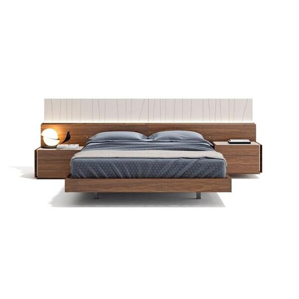 J&M Furniture 17866-K Porto King Size Bed - Walnut 17866-K - main